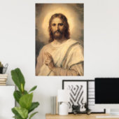 Jesus Christus Segen von H. Hofmann Poster (Heimbüro)