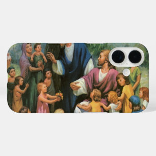 Jesus Christus segnet Kinder, Vintage-Religion iPhone 16 Hülle