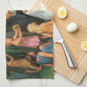 Jesus Christus segnet Kinder, Vintage Religion Geschirrtuch (Viertel Falte)