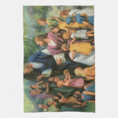 Jesus Christus segnet Kinder, Vintage Religion Geschirrtuch (Vertikal)