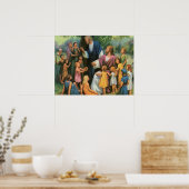Jesus Christus segnet Kinder, Vintage Religion Poster (Küche)