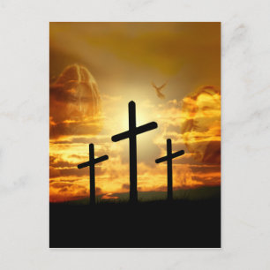 Jesus Christus Selige Jungfrau Mary Dove Calvery Postkarte