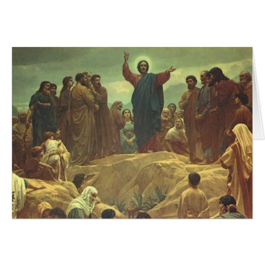 Jesus Christus Sermon auf dem Berg, Vintage Religi (Vorderseite (Horizontal))