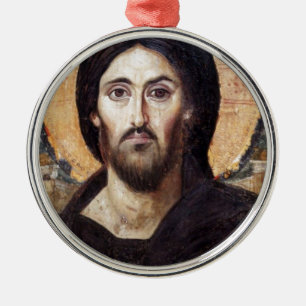 Jesus Christus Silbernes Ornament