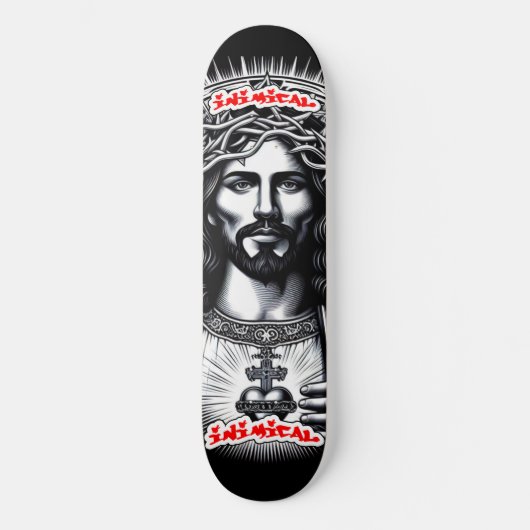 Jesus Christus Skateboard (Vorderseite)