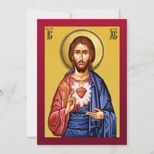 Jesus Christus Sohn Gottes neuer rot Dankeskarte