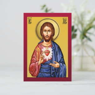 Jesus Christus Sohn Gottes neuer rot RSVP Karte