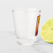 Jesus Christus Sohn Gottes neuer rot Schnapsglas (Links)