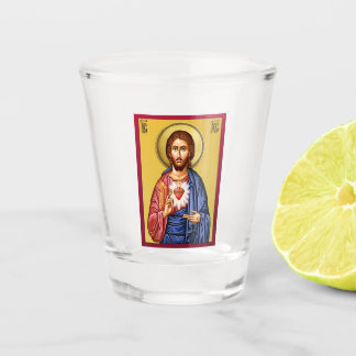 Jesus Christus Sohn Gottes neuer rot Schnapsglas