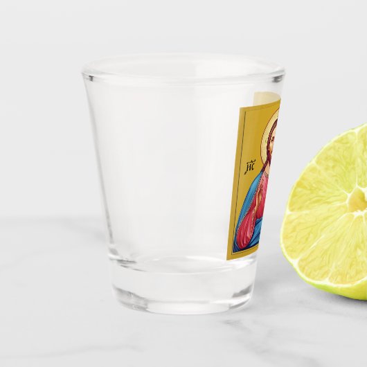 Jesus Christus Sohn Gottes Schnapsglas (Links)
