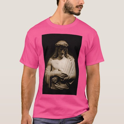 Jesus Christus Statue T-Shirt (Vorderseite)