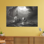 Jesus Christus Stills der Tempest Leinwanddruck (Insitu (Wohnzimmer))
