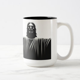 Jesus Christus stoisch Zweifarbige Tasse