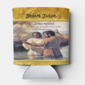 Jesus Christus Taufe Bild eins Dosenkühler (Rückseite)