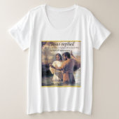 Jesus Christus Taufe Bild eins Große Größe T-Shirt (Design vorne)