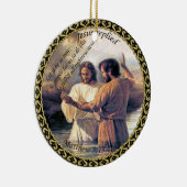 Jesus Christus Taufe Bild eins Keramik Ornament (Rechts)