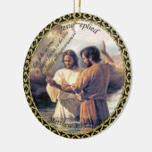 Jesus Christus Taufe Bild eins Keramik Ornament (Links)