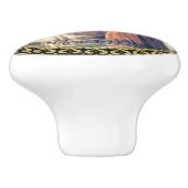 Jesus Christus Taufe Bild eins Keramikknauf (Seitenansicht)