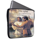 Jesus Christus Taufe Bild eins Laptopschutzhülle (Vorne Rechts)
