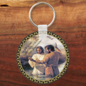 Jesus Christus Taufe Bild eins Schlüsselanhänger (Vorderseite)
