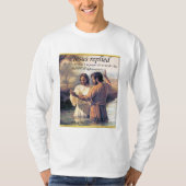 Jesus Christus Taufe Bild eins T-Shirt (Vorderseite)