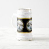 Jesus Christus Taufe Bild zwei Bierglas (Vorderseite Links)