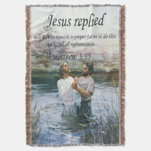 Jesus Christus Taufe Bild zwei Decke