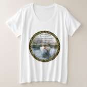 Jesus Christus Taufe Bild zwei Große Größe T-Shirt (Design vorne)