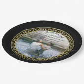 Jesus Christus Taufe Bild zwei Pappteller (Schrägansicht)