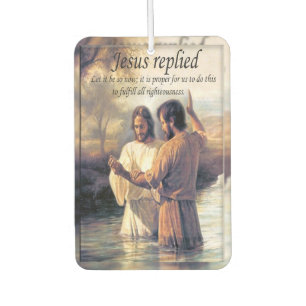 Jesus Christus-Taufe durch John-Bild eins Autolufterfrischer