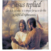 Jesus Christus-Taufebild eins Duschvorhang (Vorderseite)