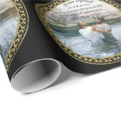 Jesus Christus-Taufebild zwei Geschenkpapier (Rolleneckpunkt)
