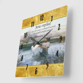 Jesus Christus-Taufebild zwei Quadratische Wanduhr (Winkel)