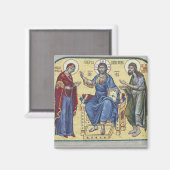 Jesus Christus Theotokos und Johannes des Taufbeck Magnet (Vorderseite/Rückseite)