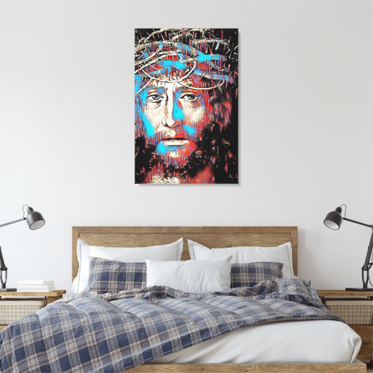 Jesus Christus trägt Abstrakte Kronenmalerei Leinwanddruck (Insitu (Schlafzimmer))