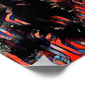 Jesus Christus trägt Abstrakte Kronenmalerei Poster (Ecke)