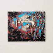 Jesus Christus trägt Abstrakte Kronenmalerei Puzzle (Horizontal)