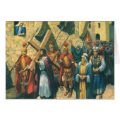 Jesus Christus trägt das Kreuz zu seiner Kreuzigun (Vorderseite (Horizontal))