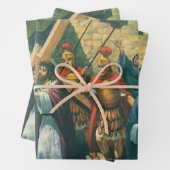 Jesus Christus trägt das Kreuz zu seiner Kreuzigun Geschenkpapier Set (Beispiel)