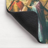 Jesus Christus trägt das Kreuz zu seiner Kreuzigun Mousepad (Ecke)