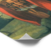 Jesus Christus trägt das Kreuz zu seiner Kreuzigun Poster (Ecke)