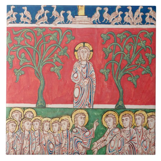 Jesus Christus und 12 Apostel Fliese (Vorderseite)