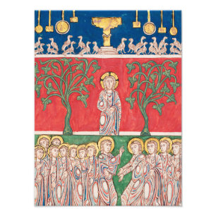 Jesus Christus und 12 Apostel Fotodruck