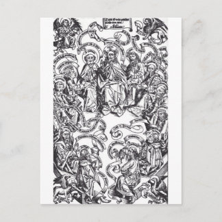 Jesus Christus und 12 Apostel Postkarte