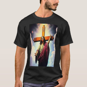 Jesus Christus und das Kreuzhemd T-Shirt
