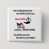 Jesus Christus und der amerikanische Soldat Button (Vorderseite)