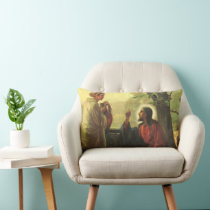 Jesus Christus und der barmherzige Samariter am Br Lendenkissen