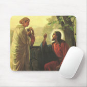 Jesus Christus und der gute Samariter am Brunnen Mousepad (Mit Mouse)