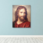 Jesus Christus und der reiche junge Ruler Hoffmann Leinwanddruck (Insitu (Holzboden))