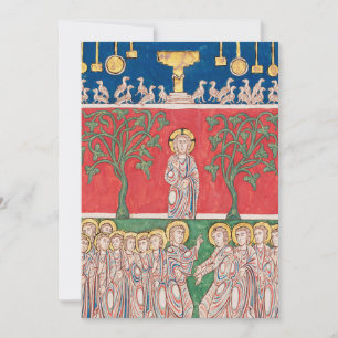 Jesus Christus und die 12 Apostel Feiertagskarte